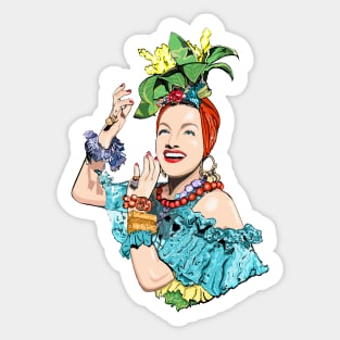 Carmen Miranda- Technicolor Bombshell Sticker